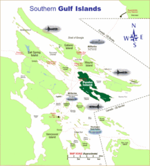 Southern Gulf Islands Map