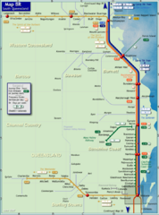 Southern Queensland Rail Map