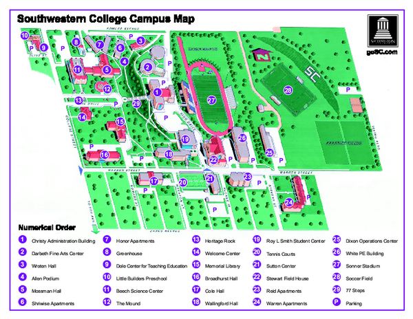 Southwestern College Campus Map
