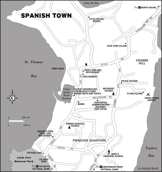 Spanish Town BVI Map