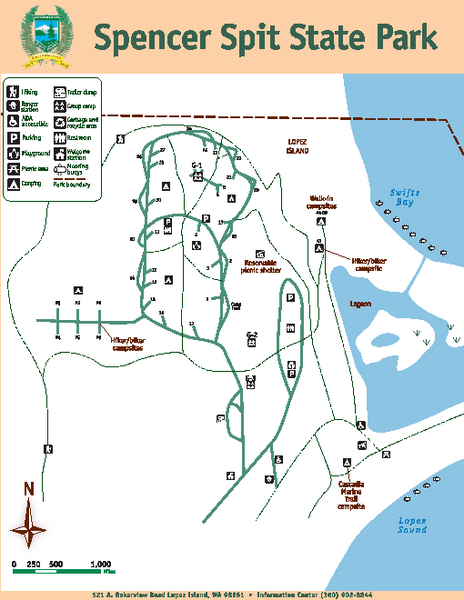Spencer Spit State Park Map