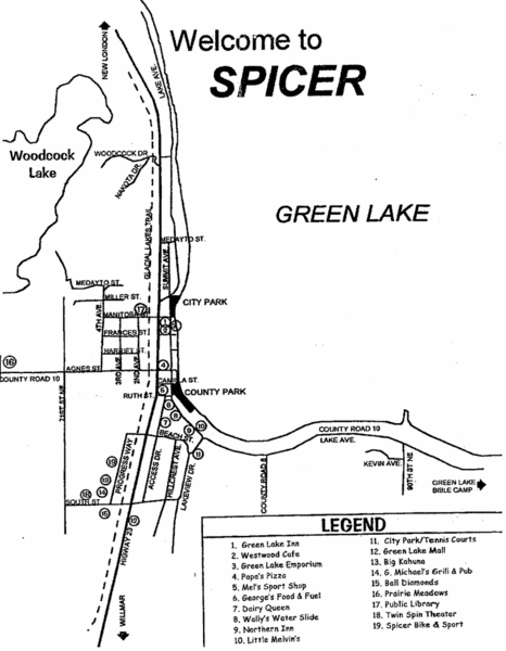 Spicer City Map