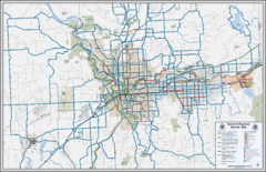 Spokane, Washington Bike Map