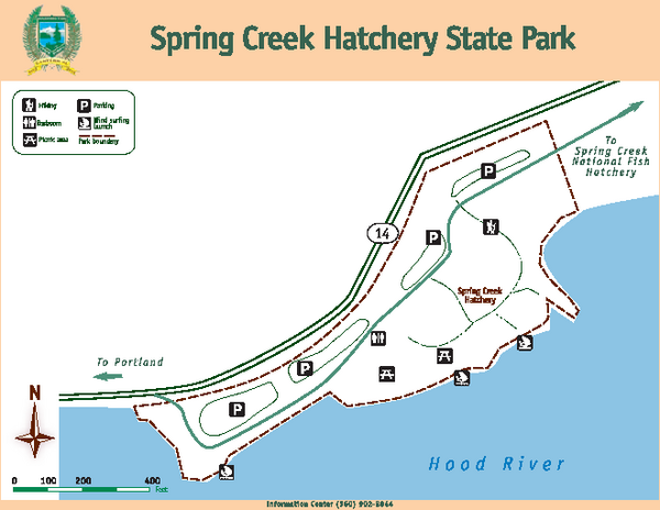 Spring Creek Hatchery State Park map