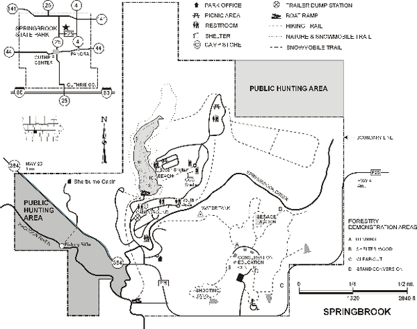 Springbrook State Park Map