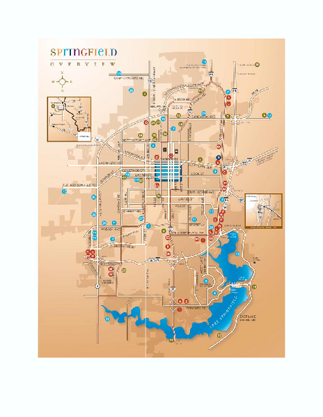 Springfield, Illinois Map