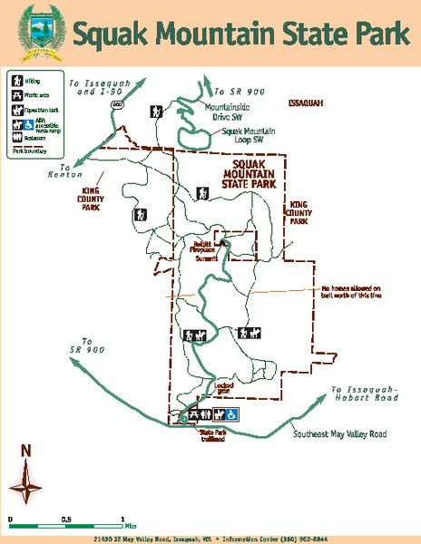 Squak Mountain State Park Map
