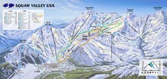 Squaw Valley USA Ski Trail Map