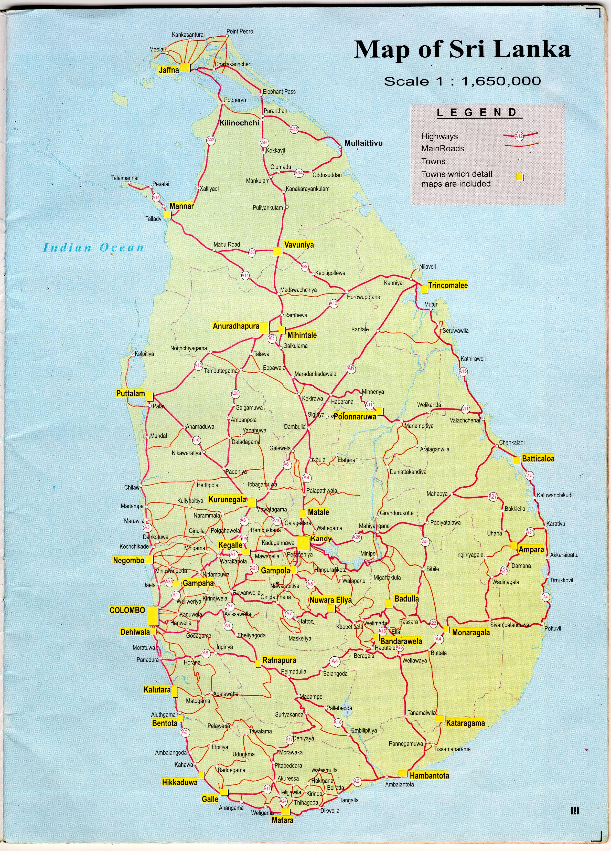 Sri Lanka Map - Sri lanka • mappery