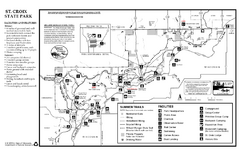 St. Croixs State Park Summer Map