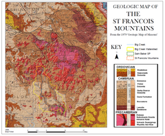 St. Francois Mountains Geologic Map