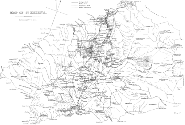 St Helena Historical Map