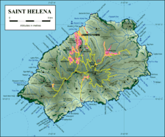 St Helena Map