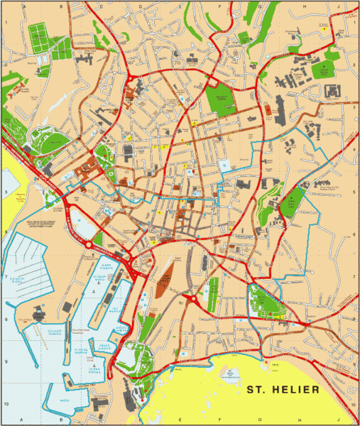 St. Helier Map