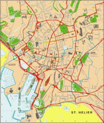 St. Helier Map St. Helier Map
