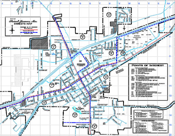 St James Street Map