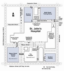 St. John's Hospital Visitor Map