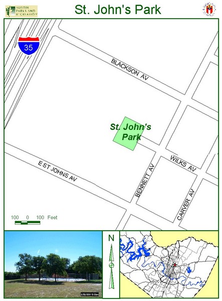 St. Johns Park Map