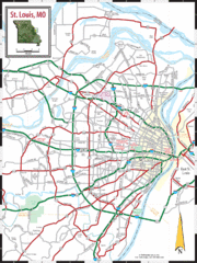 St. Louis, Missouri City Map