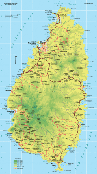 Santa Lucia Island Map St Lucia Island Map - St Lucia • Mappery