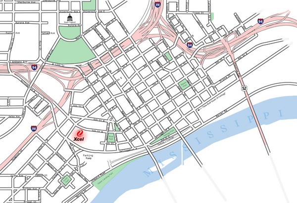 Downtown St Paul Map St Paul Minnesota City Map - St Paul Minnesota • Mappery