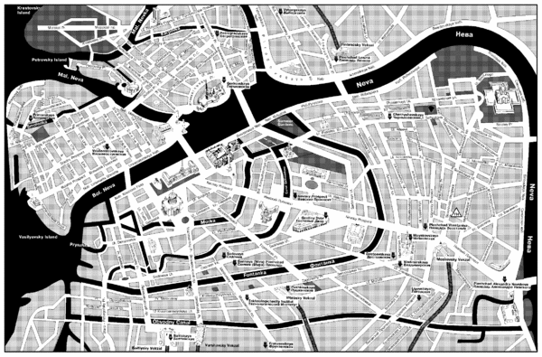 St. Petersburg Central Tourist Map