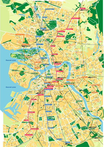 St. Petersburg City Map