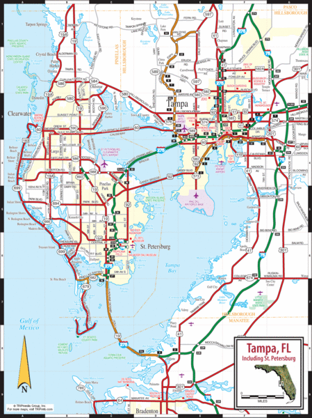 St. Petersburg, Florida City Map