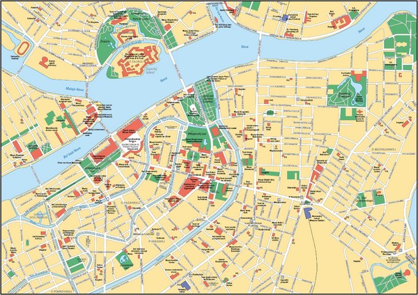 St. Petersburg Map