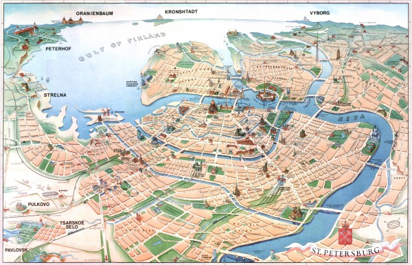 St. Petersburg Tourist map