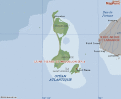 St. Pierre and Miquelon Map