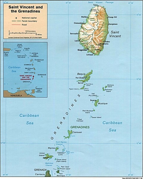 St Vincent On A Map St Vincent Map - Saint Lucia • Mappery