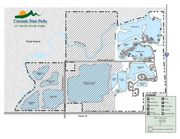 St. Vrain State Park Map
