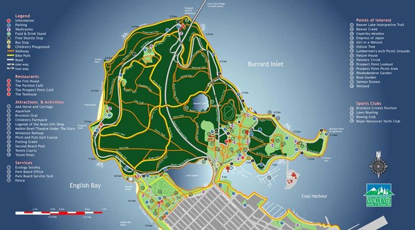 Stanley Park Map
