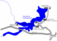 Starvation State Park Map Starvation State Park Map