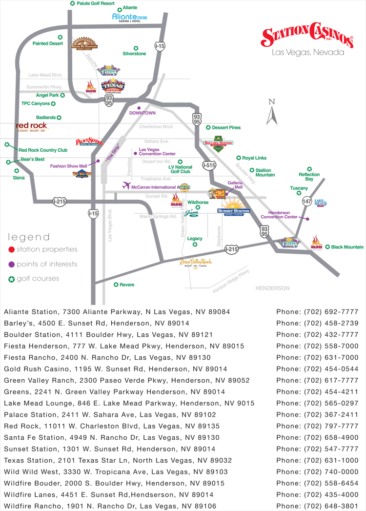 las vegas map