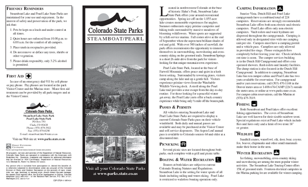 Steamboat Lake State Park Map