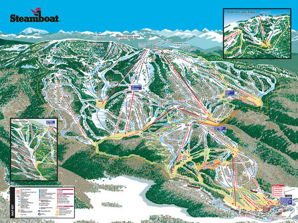 Steamboat Ski Resort Ski Trail Map