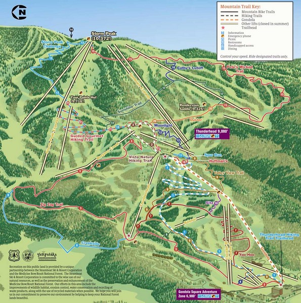 Steamboat Springs Bike Trail Map