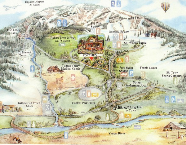 Steamboat Springs Map Steamboat Springs Colo Mappery