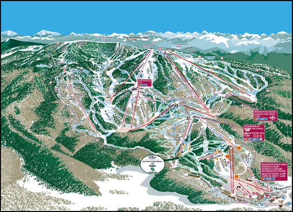 Steamboat Springs Mountain Map