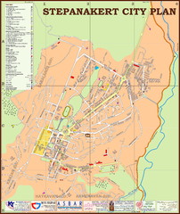 Stepanakert Town Map