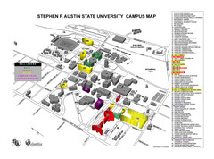 Stephen F. Austin State University Campus Map