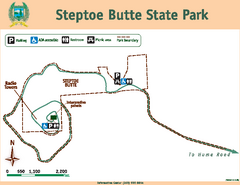 Steptoe Butt State Park Map