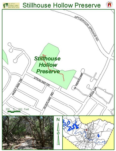 Stillhouse Hollow Preserve Map