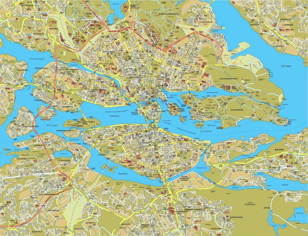 Stockholm Tourist Map