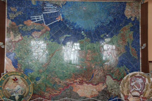 Stone map of USSR