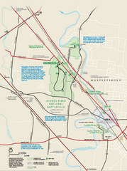 Stones River National Battlefield Official Map