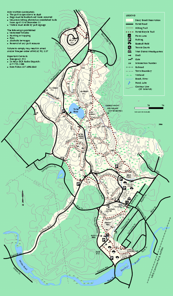 Stony Brook Reservation trail map