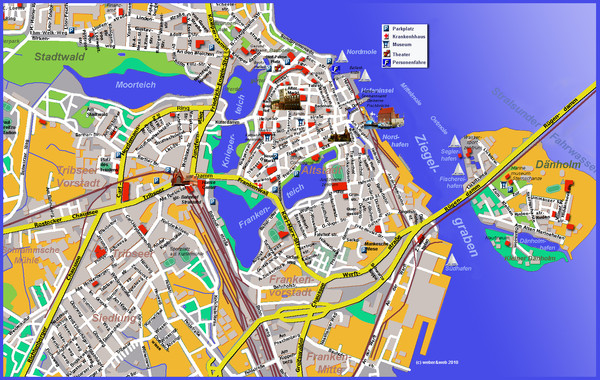 Stralsund Tourist Map